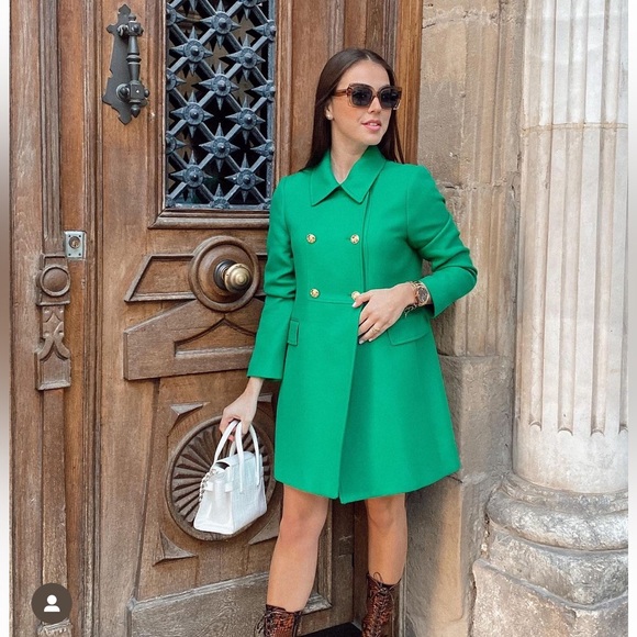 Zara buttoned tailored coat - Picture 1 of 16